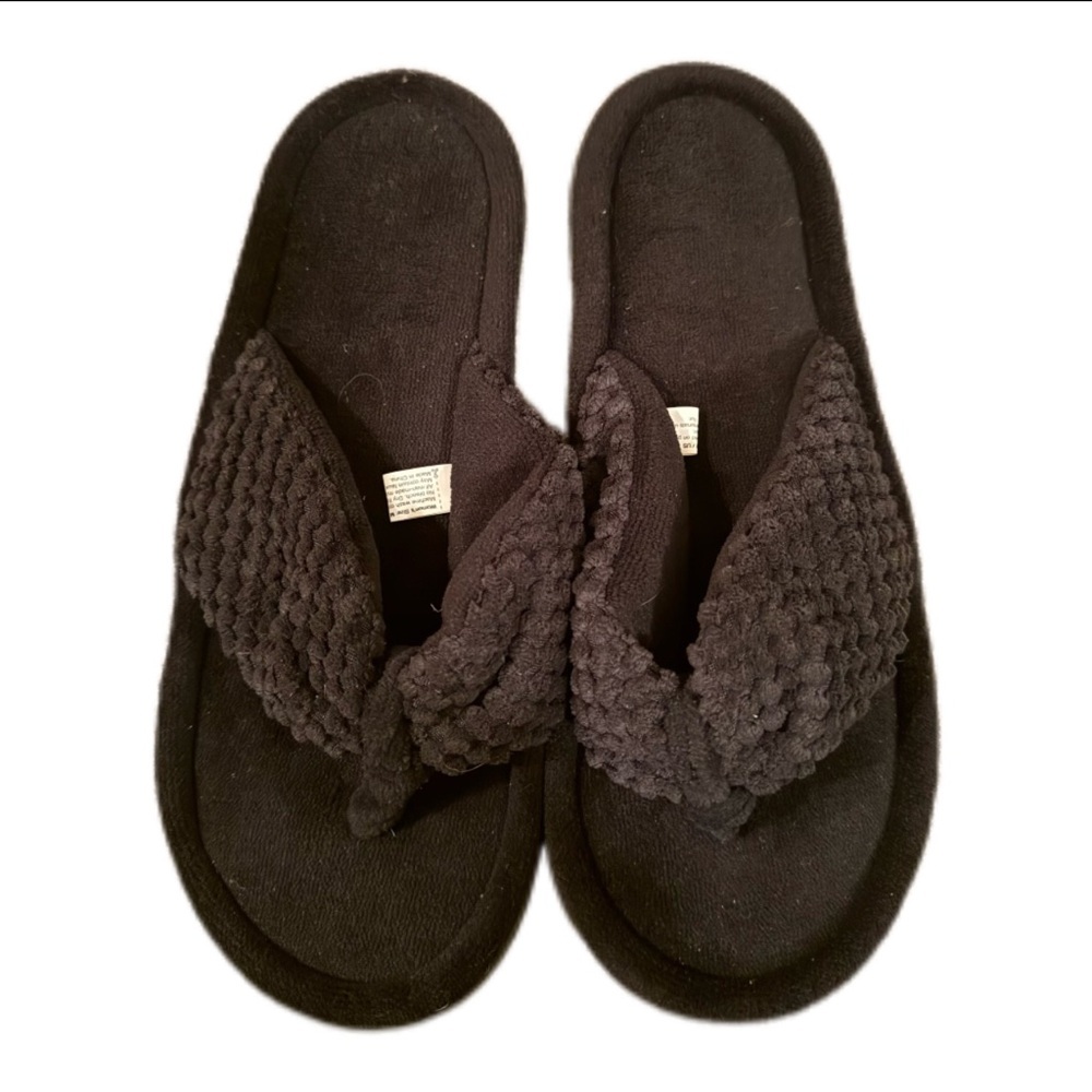 Women's ultra ideas black slides NWT size 7-8